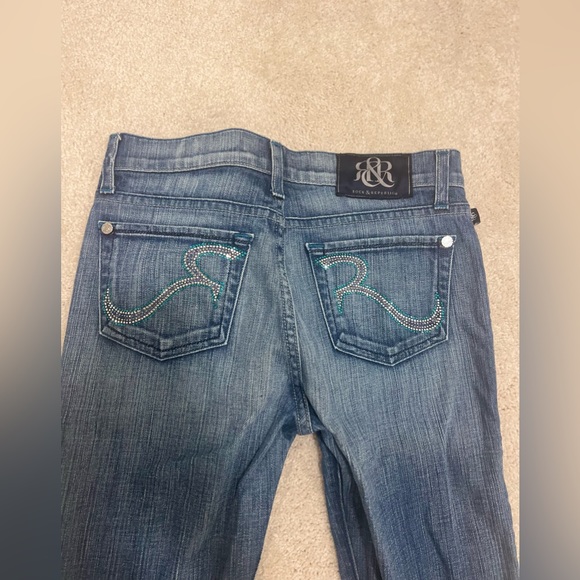 Rock & Republic Blue Distressed Jeans in Size 26 - Picture 8 of 8